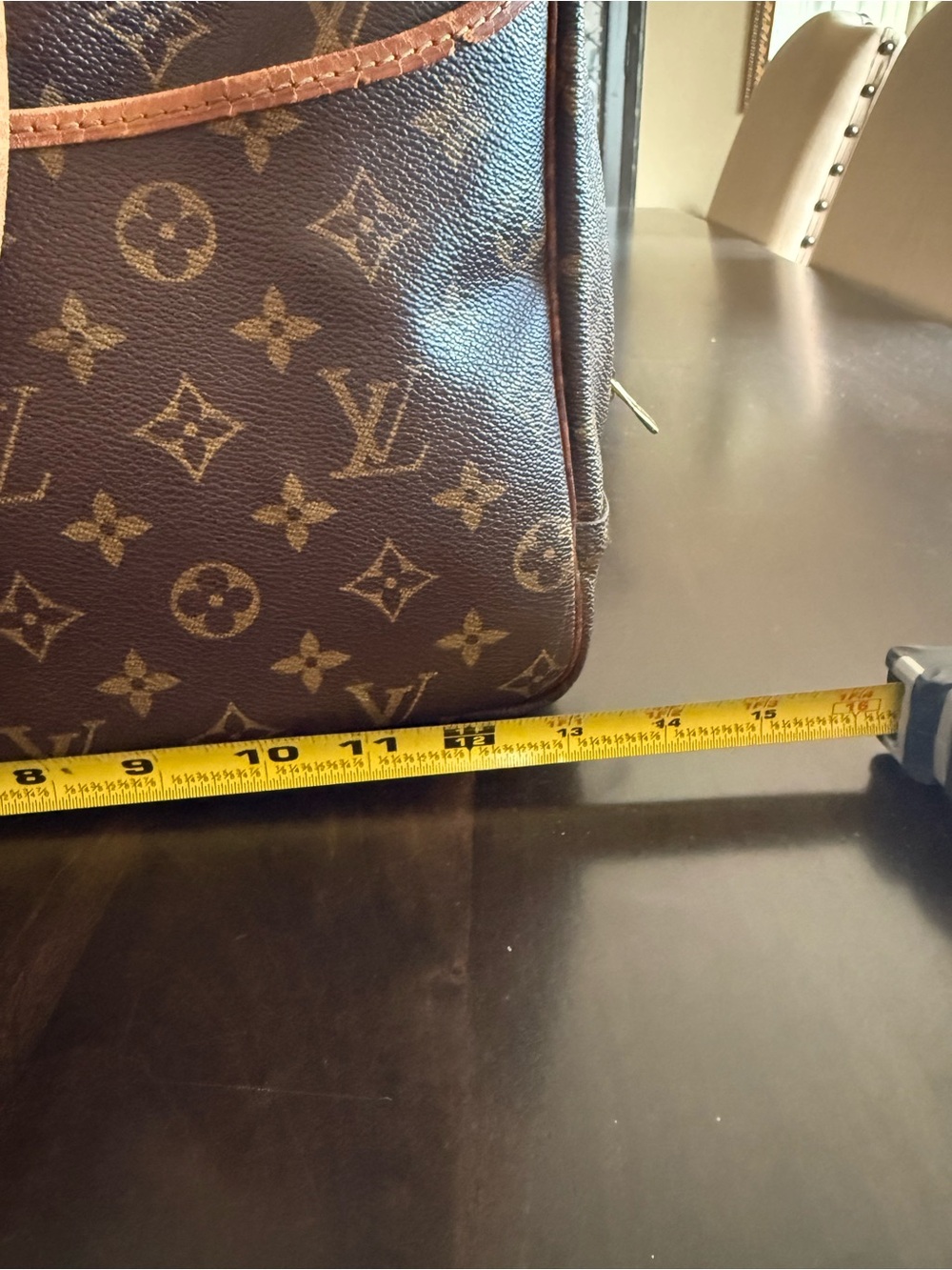 Vintage Louis Vuitton Monogram Canvas Brown and Tan Toiletry Bag - Picture 10 of 13